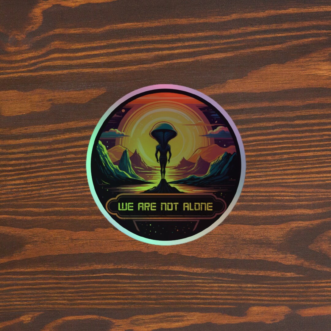 Alien Holographic Stickers - Etsy