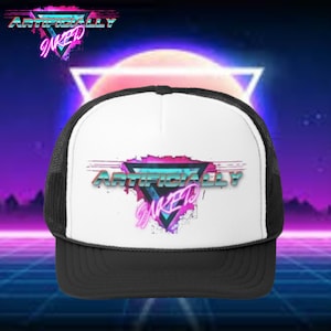 Retrowave trucker cap