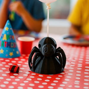 Spider Balloon Weight Centerpiece Keepsake – For Superhero, Halloween, or Insect-Themed Party Decor | Reusable Table Decoration