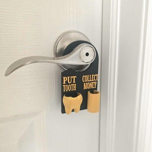 Tooth Fairy Door Hanger | Quiet Tooth Exchange, Custom Colors
