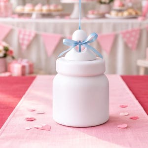 Obciążnik do balonów w kształcie butelki dla niemowląt – dekoracja na Baby Shower, ujawnienie płci dziecka, chrzest, chrzest, dzień nadania imienia