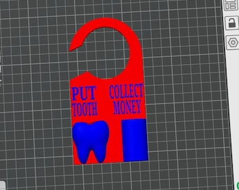 Quiet Tooth Fairy Alternative Door Hanger STL | Digital Download | 3D Print File