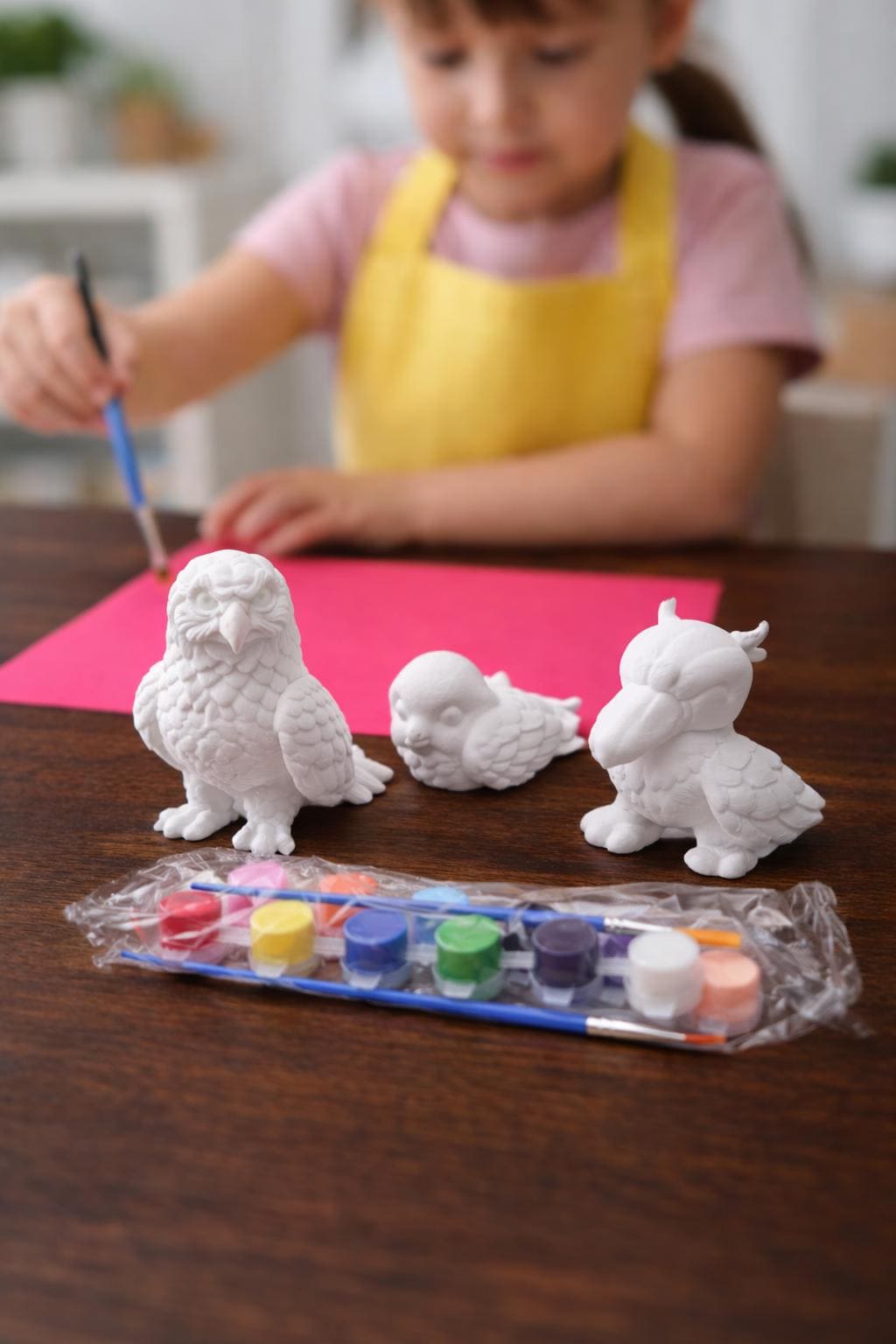 39 Awesome Animal Crafts For Kids 24 Paintable Bird Figurines - Shoebill, American Eagle & Parrot Set…