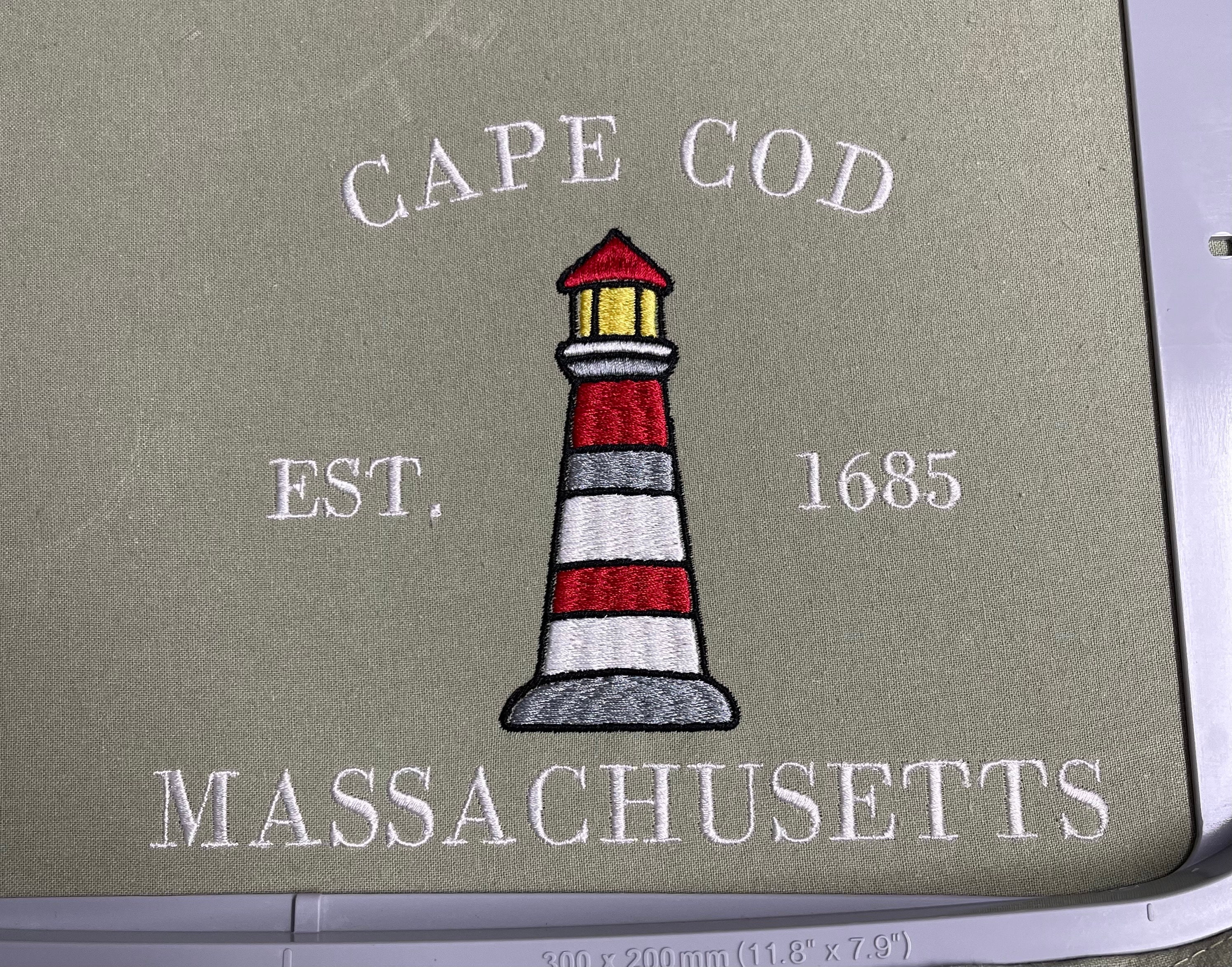 Cape Cod Embroidery Design - Etsy