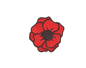 Rote Blumen Stickdatei