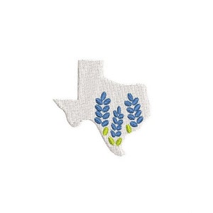 Texas Bluebonnet Embroidery Design