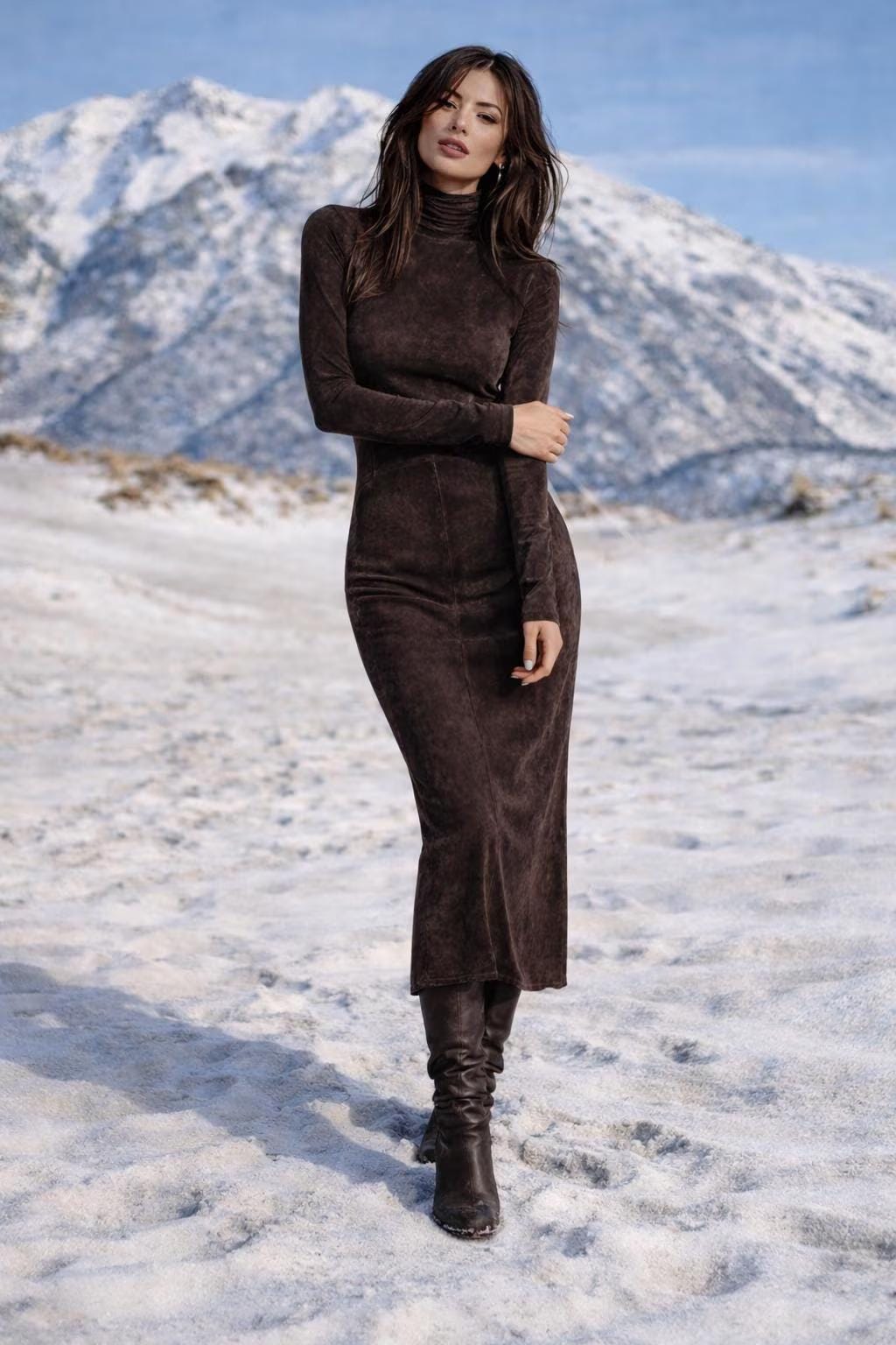 Suede Bodycon Dress - Etsy