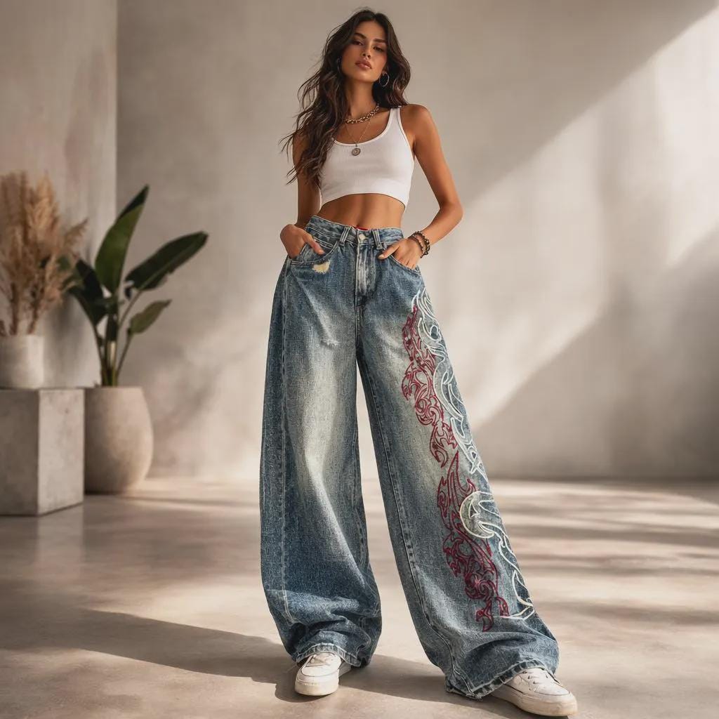 Vintage Baggy Pants - Etsy