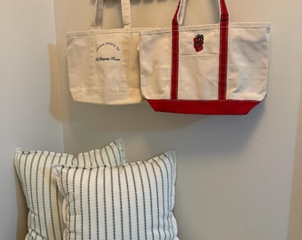 Personalized Embroidered Canvas Tote Bag – Custom Wedding Gift
