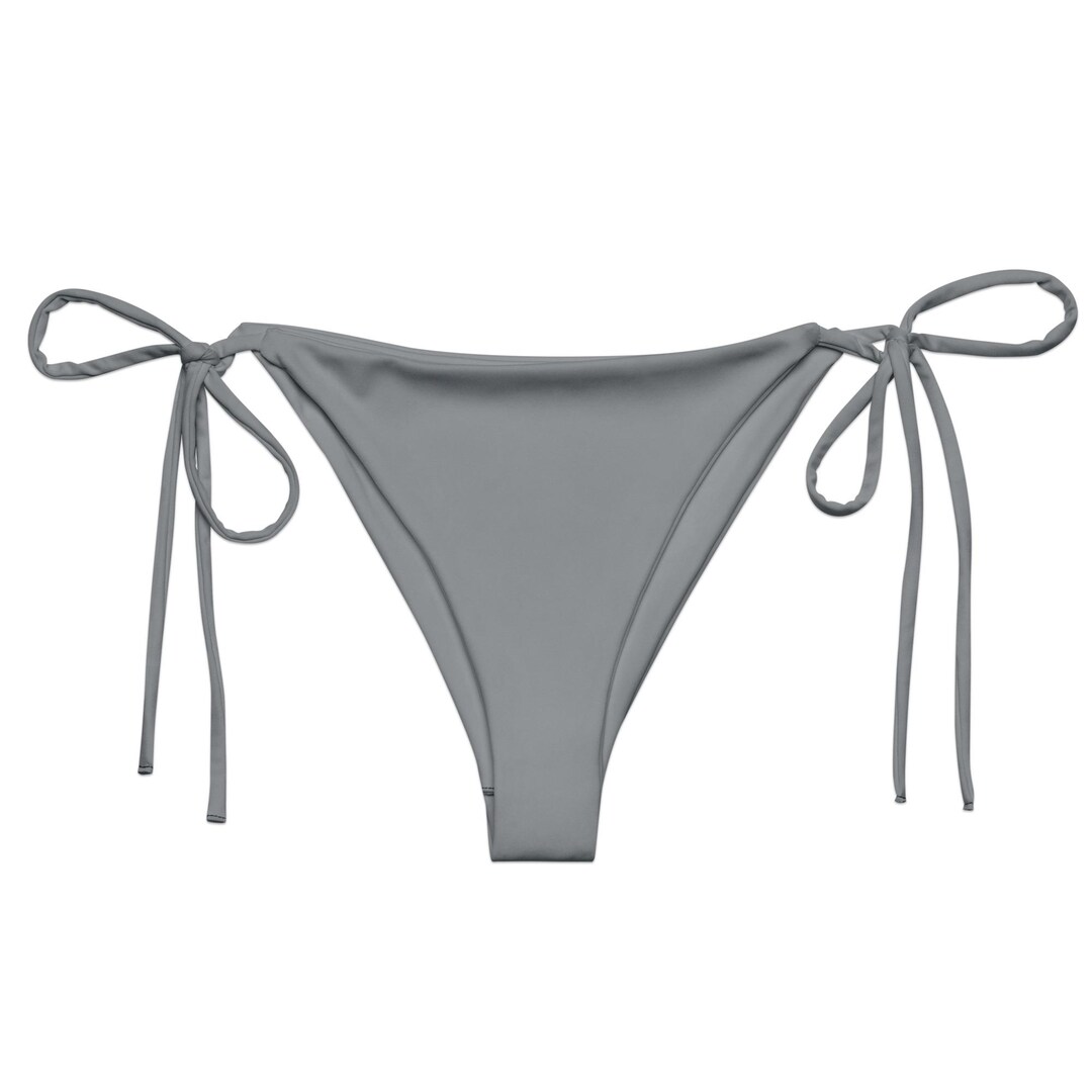 String Gray Gray Recycled String Bikini, String Bikini Bottom, Swimwear Separates ...