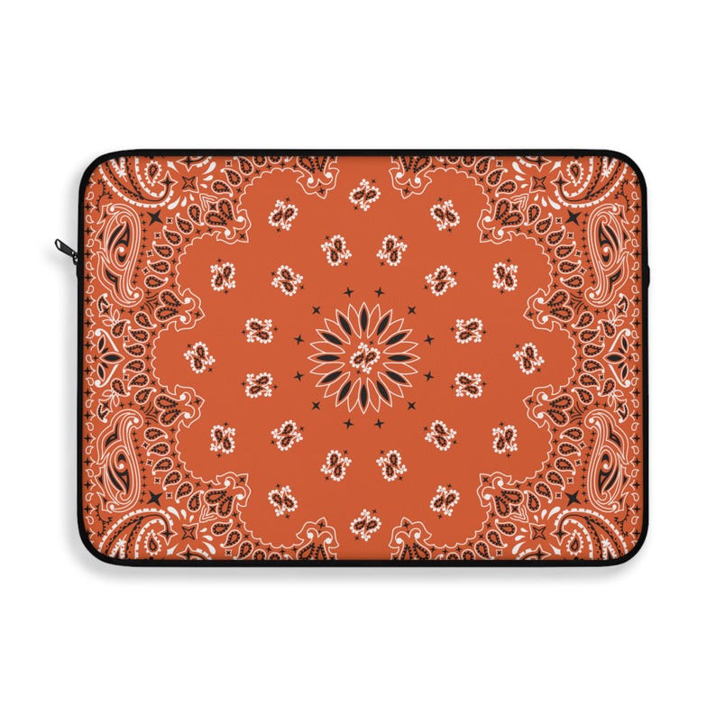 Custom college bed party bandana print laptop sleeve