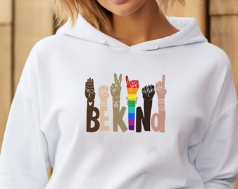 Be kind crop Hoodie, Be kind hoodie, Be kind sweatshirt, Crop sweatshirt, Womens crop sweatshirt, Custom crop hoodie, Crop hoodie
