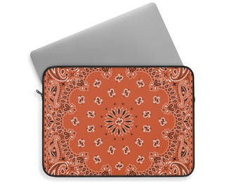 Custom College Bed Party Bandana laptop sleeve, Bandana print, Laptop case, Customize with your College|School colors