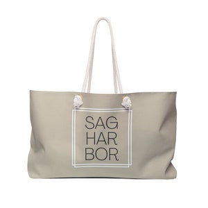 Sag Harbor tote, Sag Harbor tote bag, Sag Harbor bag, Long Island tote bag, Long Island bag, Weekend tote, Oversized tote