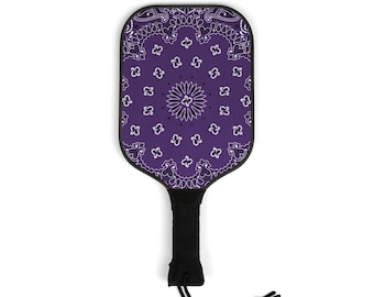 Custom College Bed Party Bandana Pickleball Set, Pickleball Paddle, Pickleball Gift, Customize with your College|School colors