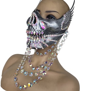 Burning man Skull Mask ,Festival Party Halloween Mask Costume , EDM mask,Dj Mask