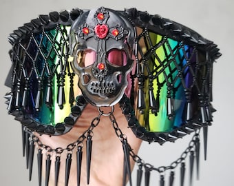 Burning man rave-bril, branderbril, stofbril, halloweenkostuum musicalfestival