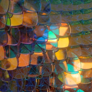 Iridescent Acrylic  Dragon Scales for Armor Jewelry Supplier, Medium Large Size Scalemail Scalemaille ,chainmail