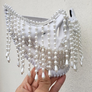 Burning man White Skull Mask ,Festival Party Halloween Mask Costume , EDM mask,Dj Mask