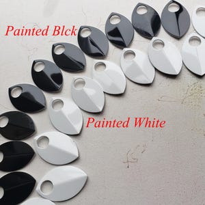 Large Mirror Painted Black Aluminum Dragon Scales ,Scalemail Scales Bulk and Scalemaille for Armor Jewelry Supplier