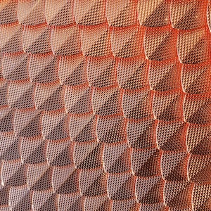 Large Rose Gold Alloy Scalemail Scale with Dragon Scales Texture ,Scalemail Scales Bulk and Scalemaille for Armor Jewelry Supplier