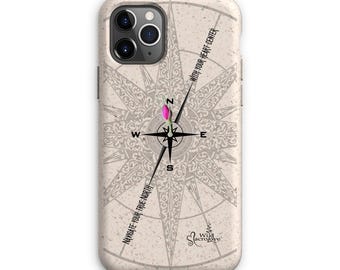 Eco cases for iPhone or Galaxy S phones (True North Compass)