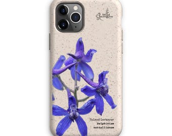Fundas ecológicas para iPhone o teléfonos Galaxy S (Espuela de caballero de las tierras altas)