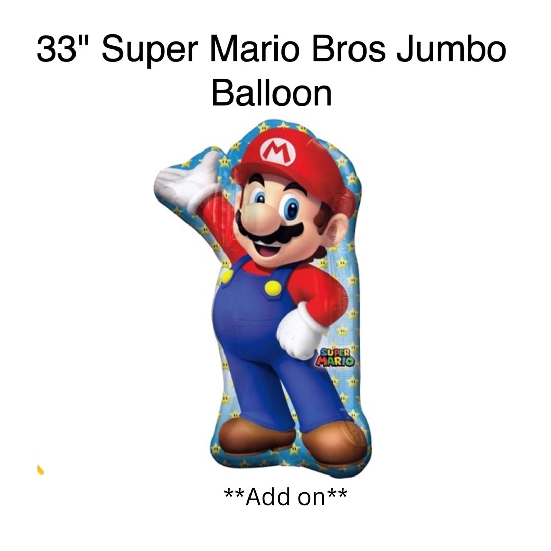 Super Mario Balloon Mario Balloons Themed Balloon Garland Etsy
