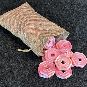 PINK Roblox Robux Coins – Premium Double Sided 3D Printed Gifts & Party Favors