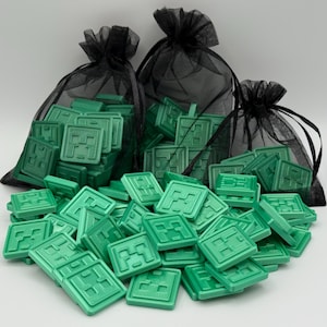 Creeper Coins - 3D Printed Party Favors - Birthday Gifts, Cake Decorations, and Stocking Stuffers