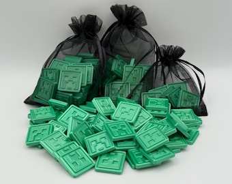 Creeper Coins - 3D Printed Party Favors - Birthday Gifts, Cake Decorations, and Stocking Stuffers