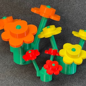 Giant Brick Flowers – 3D Printed Decoration