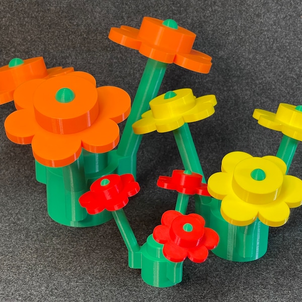 Giant Brick Flowers – 3D Printed Decoration