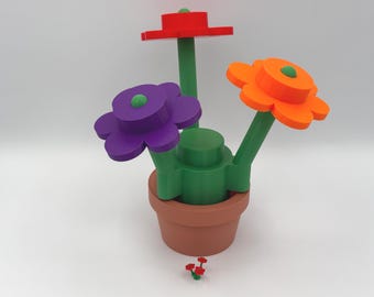Giant Brick Flowers – 3D Printed Decoration