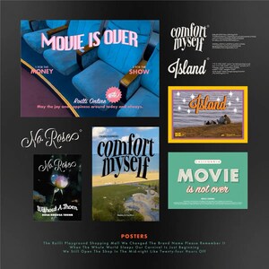 American Advertising Poster | Wall Decor | Movie Theater | Comfort Self | Set of 5