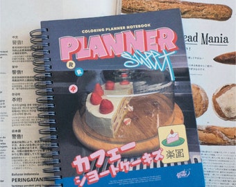 Vintage 90s Style Notebook| Weekly Planner | Daily Planner | FREE Sticker