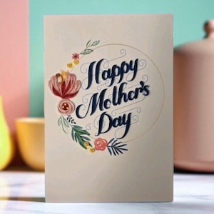 Hallmark Mother&#39;s Day Signature Greeting Card Happy Mother&#39;s Day Made By the Ancient Art of Quilling