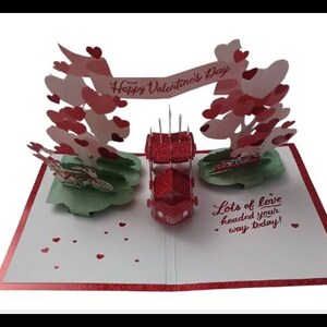 Tarjeta emergente de felicitación para el día de San Valentín con firma de Hallmark