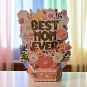 Hallmark Paper Wonder Pop-Up Mother&#39;s Day Card Best Mom Ever!
