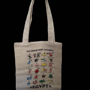 Egyptian Tote Bag Personalised Gift image 1