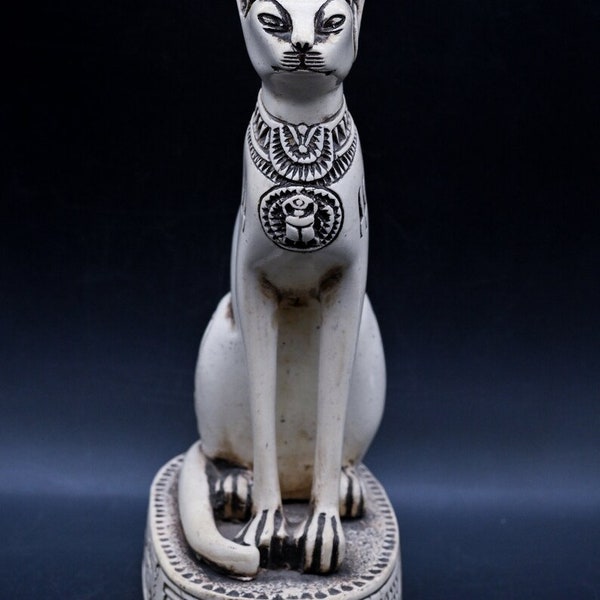 Egyptian Bastet Cat Goddess Resin  Statue