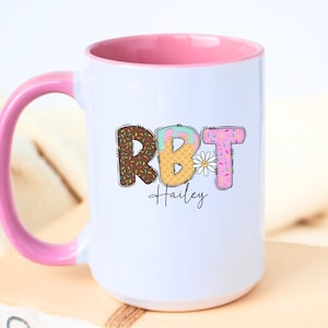 RBT-mok op maat, geregistreerd gedragstechnicus aangepaste RBT-mok, gepersonaliseerde gedragstherapeut BCaBA-cadeau zomerijs ABA-cadeau