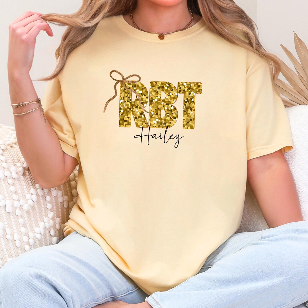 RBT Gold Glitter Printcustom Shirt Comfort Colors Registered Behavioral ...