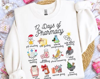 Lustiges Apotheken-Weihnachts-Sweatshirt
