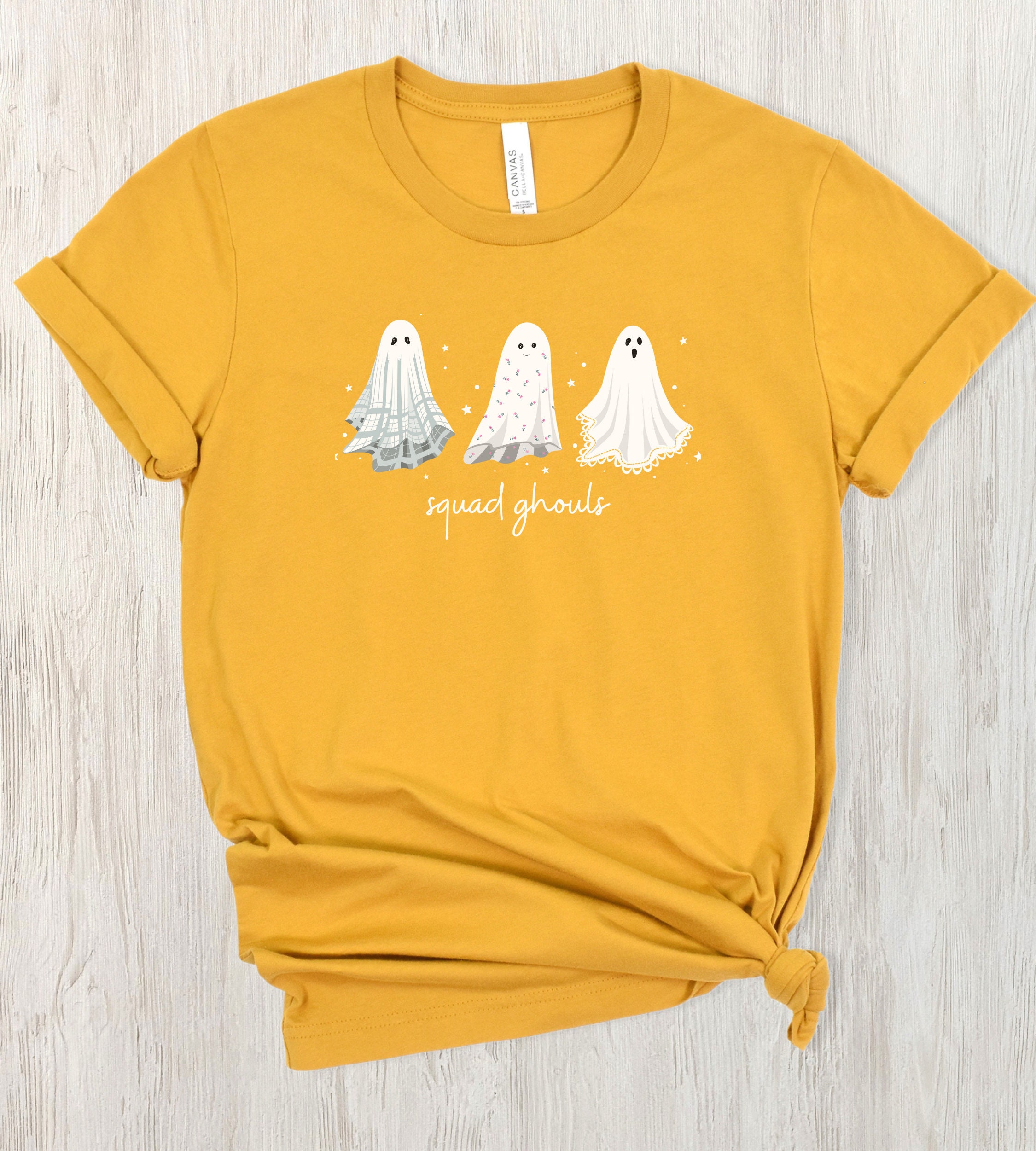 Discover Cute Ghost Halloween Shirt Squad Ghouls, squad goals shirt, fall season tee, unisex halloween T shirt, Funny ghosts, Group Halloween Shirts