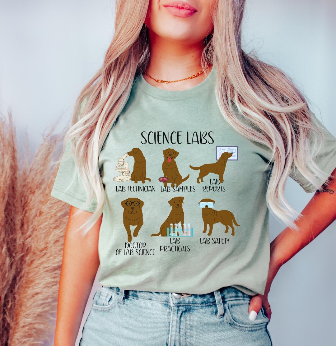 Chocolate Lab Retriever Funny Science Shirt, Funnylabs Science Shirt ...