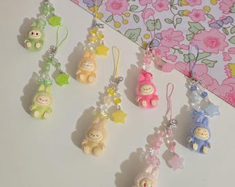 【ギフトにおすすめ】POPMART The Monsters Labubu Phone Charm THE MONSTERS Big into Energy Series-Phone Charm Blind Box