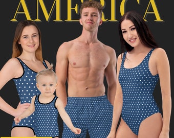Fourth of july matching Mommy and Me Mom and Daughter Family Swimwear  Family Outfit Family Swimsuits
