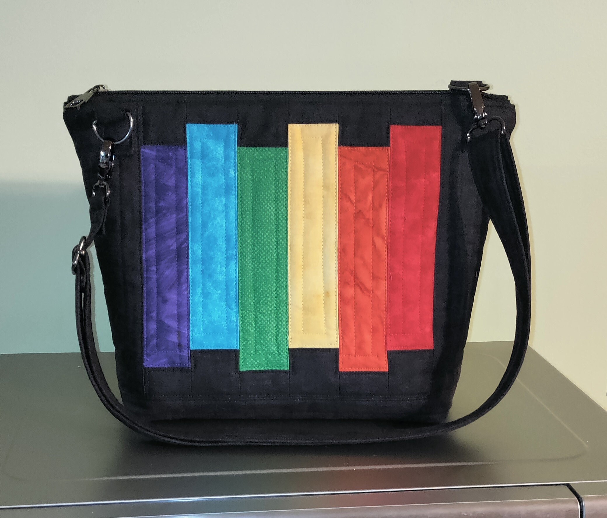 Quilted rainbow purse online