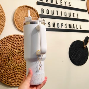 Tumbler Cup Charm Stanley Tumbler Charm Personalized Water Bottle Charm Wine Glass Charm Drink Accessory Tumbler Handle Charm Gift For Her